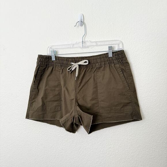 [Vuori] Dark Oregano Green Duraterra Vintage Ripstop Shorts Raw Hem Sz Medium M - Picture 3 of 11
